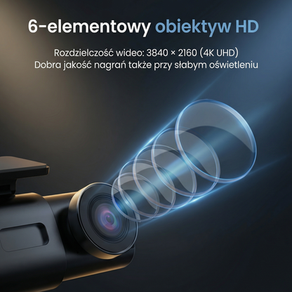 Kamera Samochodowa 4K UHD z Trybem Nocnym